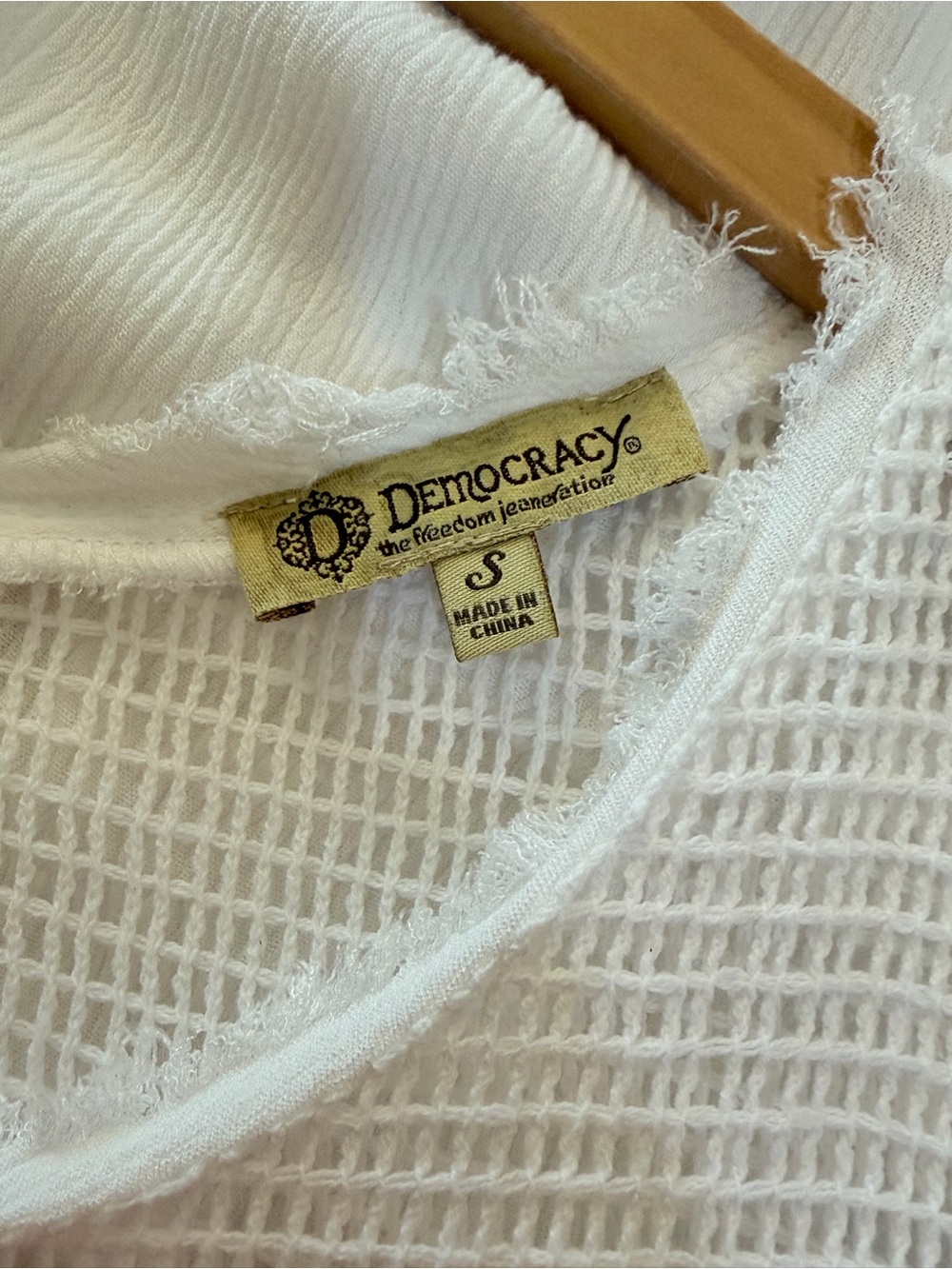 NEW Democracy Tassel and Lace Detail Lined Midi Dress in White Womenβs Size S - Picture 13 of 15